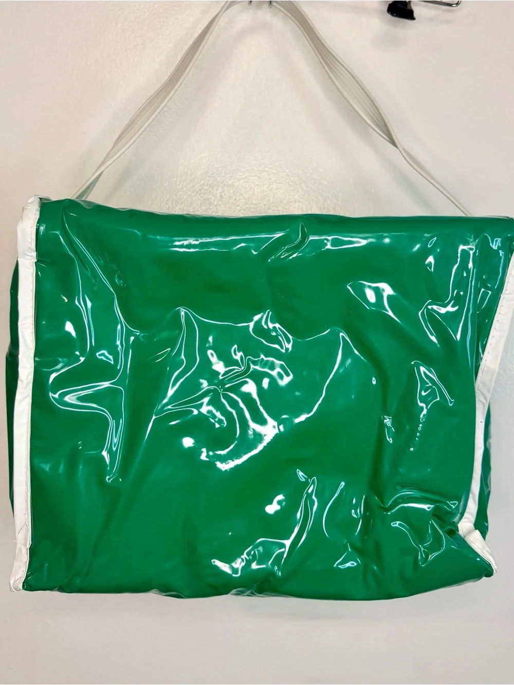 Vintage 7UP Green Vinyl Cooler Tote Bag Promo